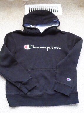 Champion- black hoodie kids size medium